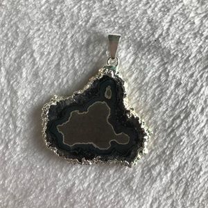Stalactite slice pendant